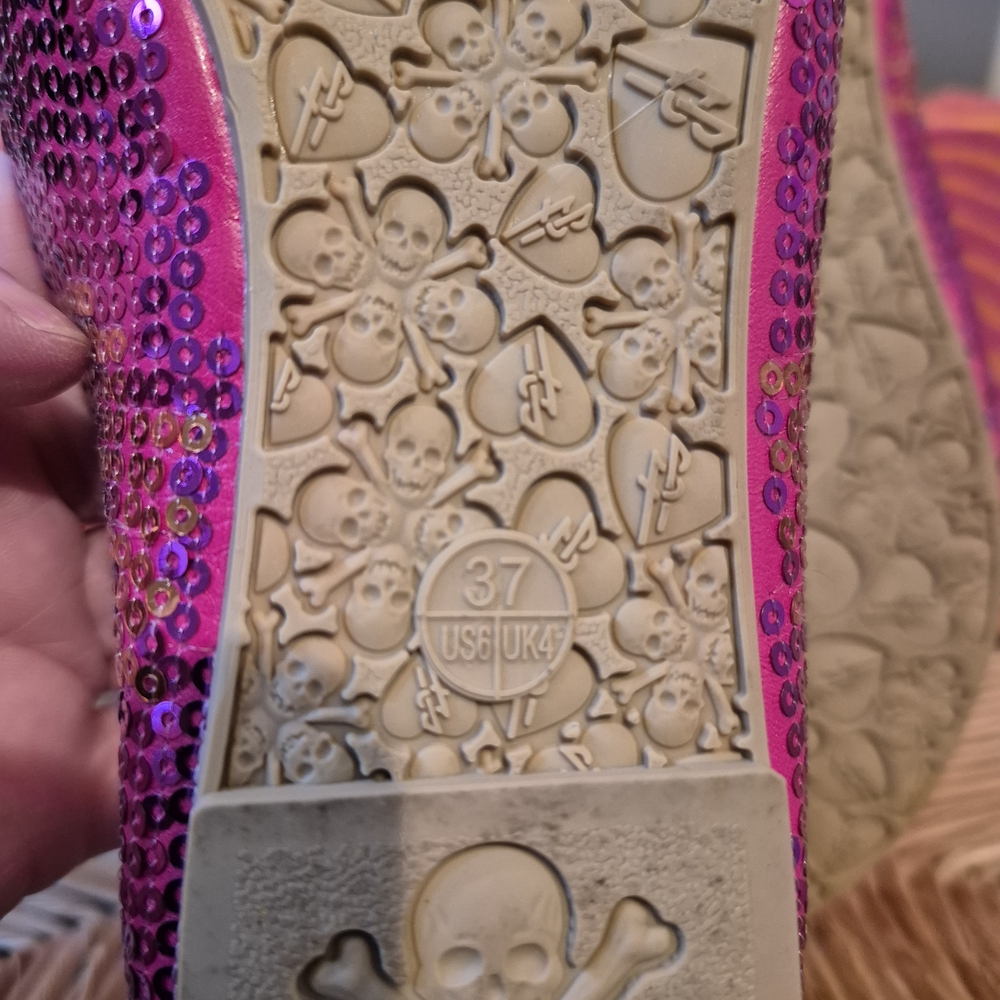 Iron Fist Fuchsia Sequin Flats - Picture 7 of 8